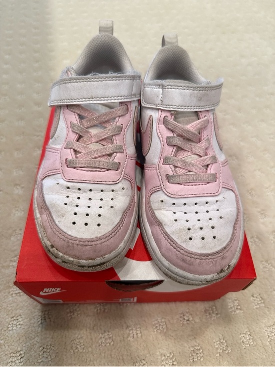 Nike Other - Nike Court Borough Low Recraft Kids White Pink Sneakers Size 11C